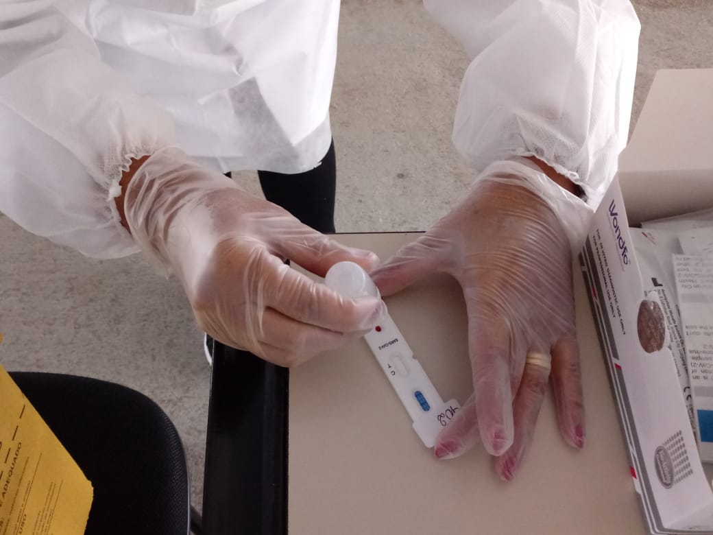 600 pessoas fizeram testes rápidos de coronavírus na Uniasselvi