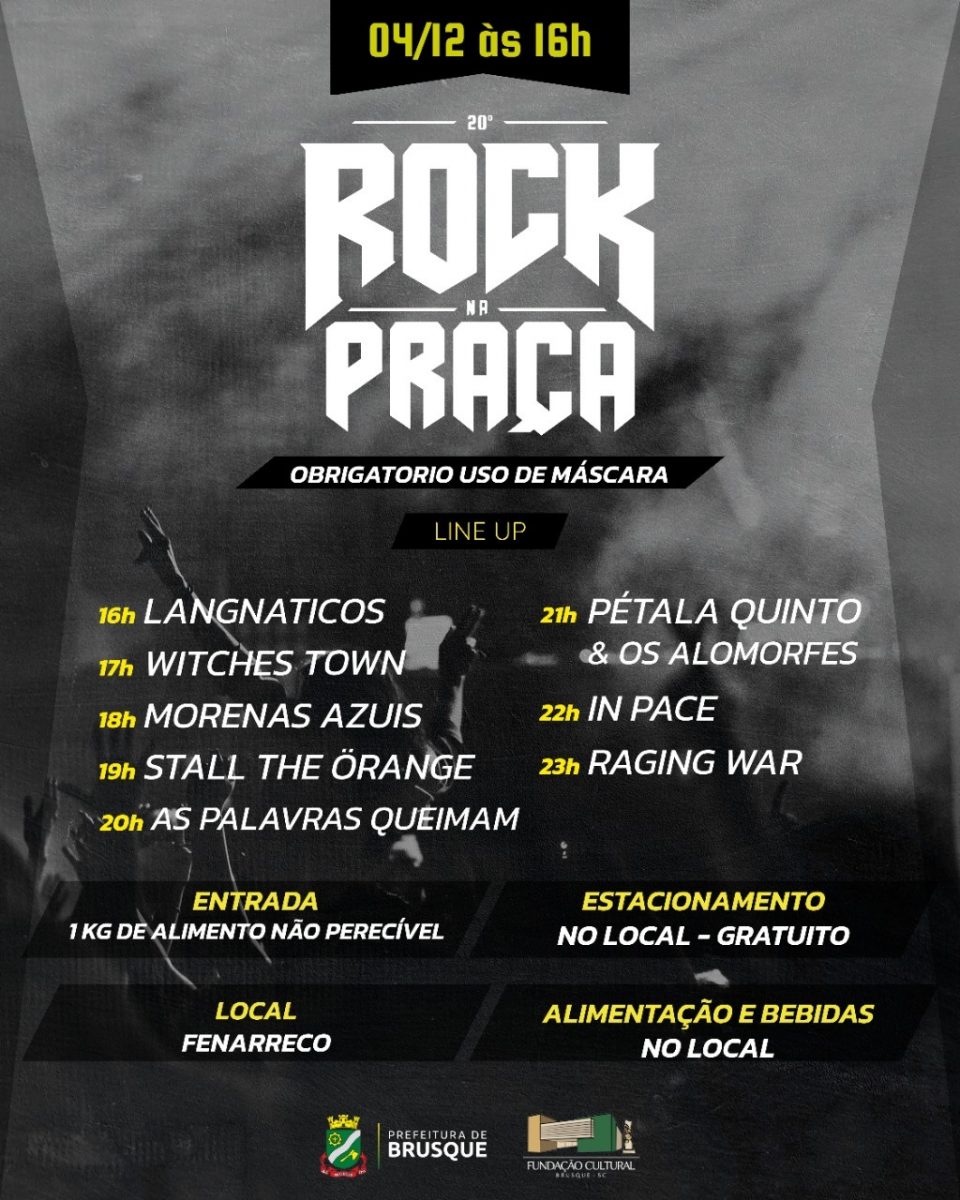 Confira as bandas selecionadas para o 20º Rock na Praça