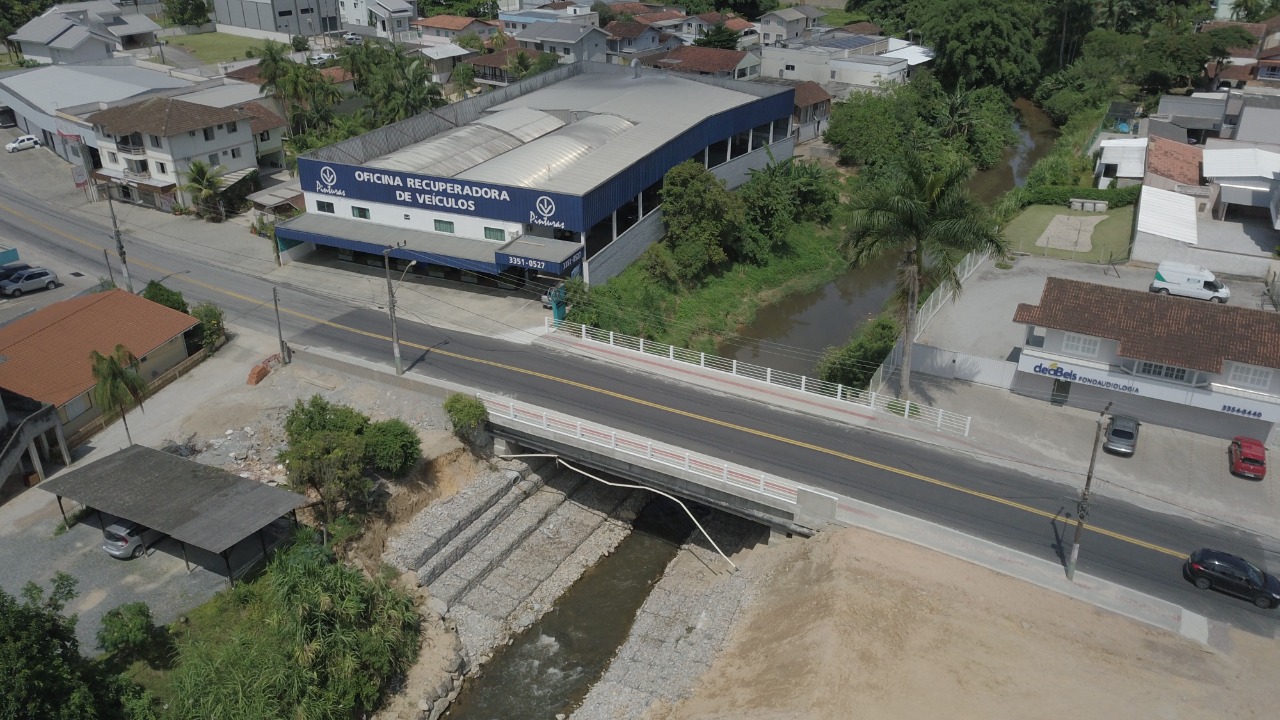 Obras na ponte Prefeito Antônio Heil, a ponte do Guarani, foram finalizadas