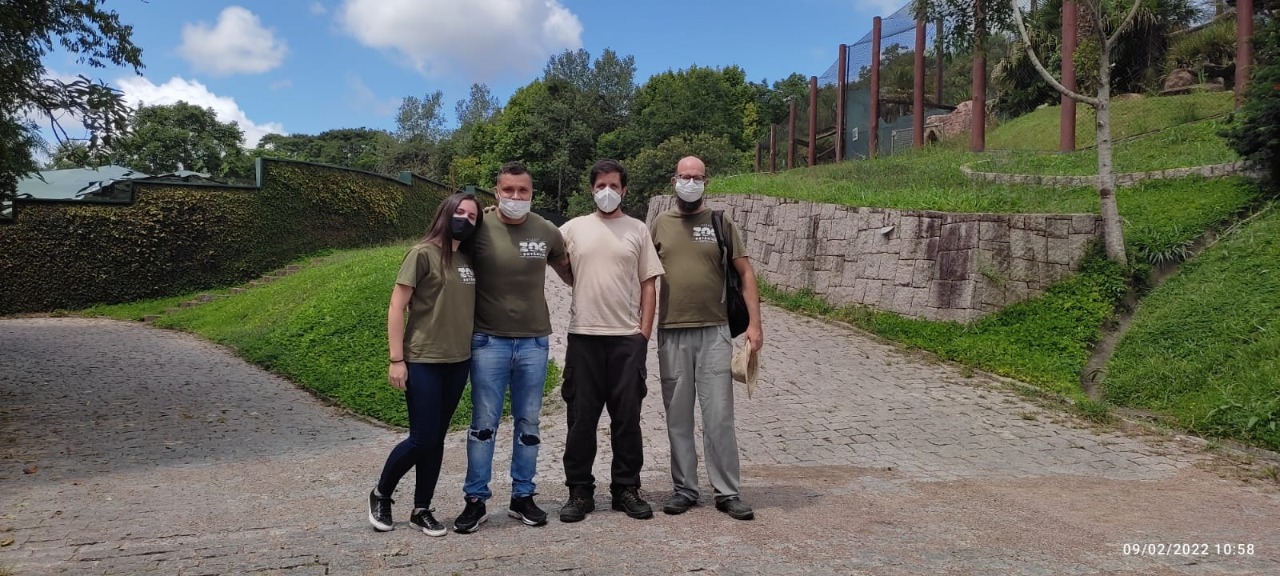 Servidores do Zoobotânico de Brusque realizam visita técnica ao criadouro Onça Pintada