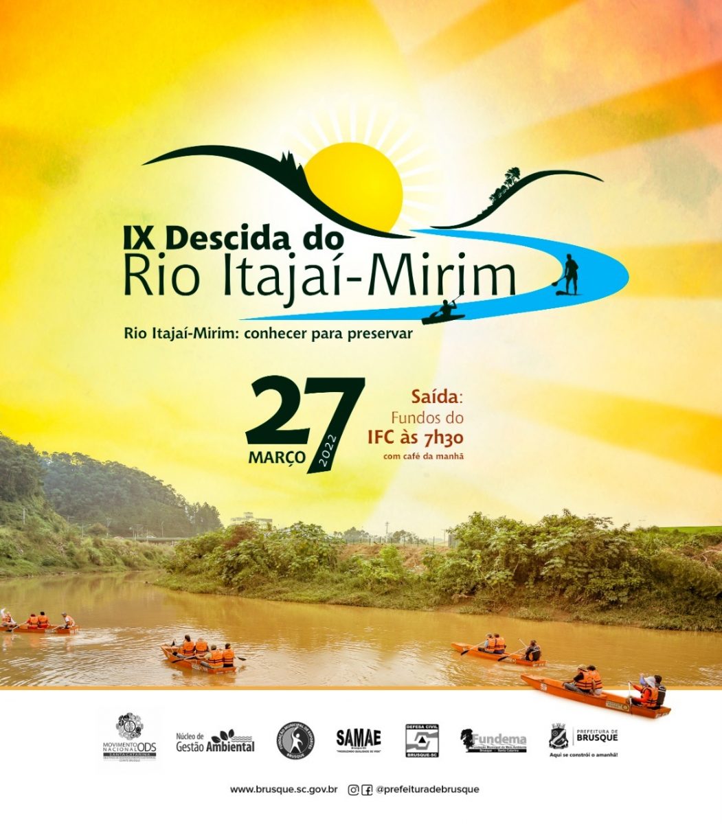 Fundema celebra o Dia Mundial da Água com a IX Descida do Rio Itajaí-Mirim