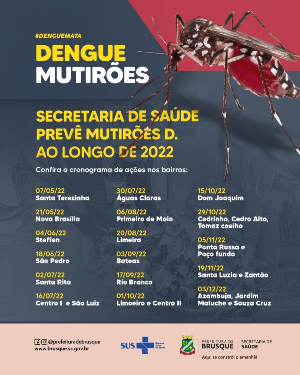 Dengue: Secretaria de Saúde realiza Mutirão D. no bairro Santa Terezinha