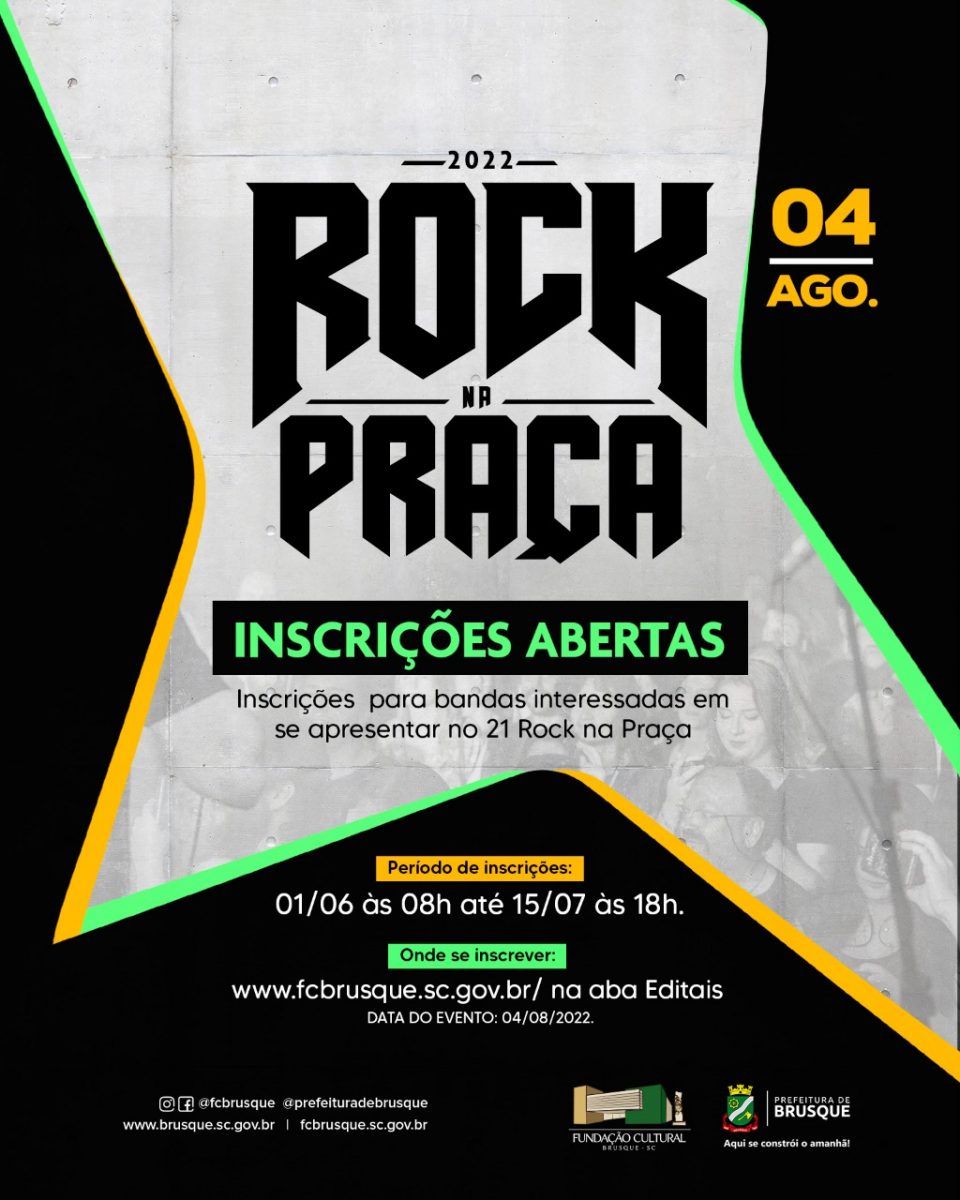 Rock na Praça: prazo para inscrições encerra sexta-feira (15)