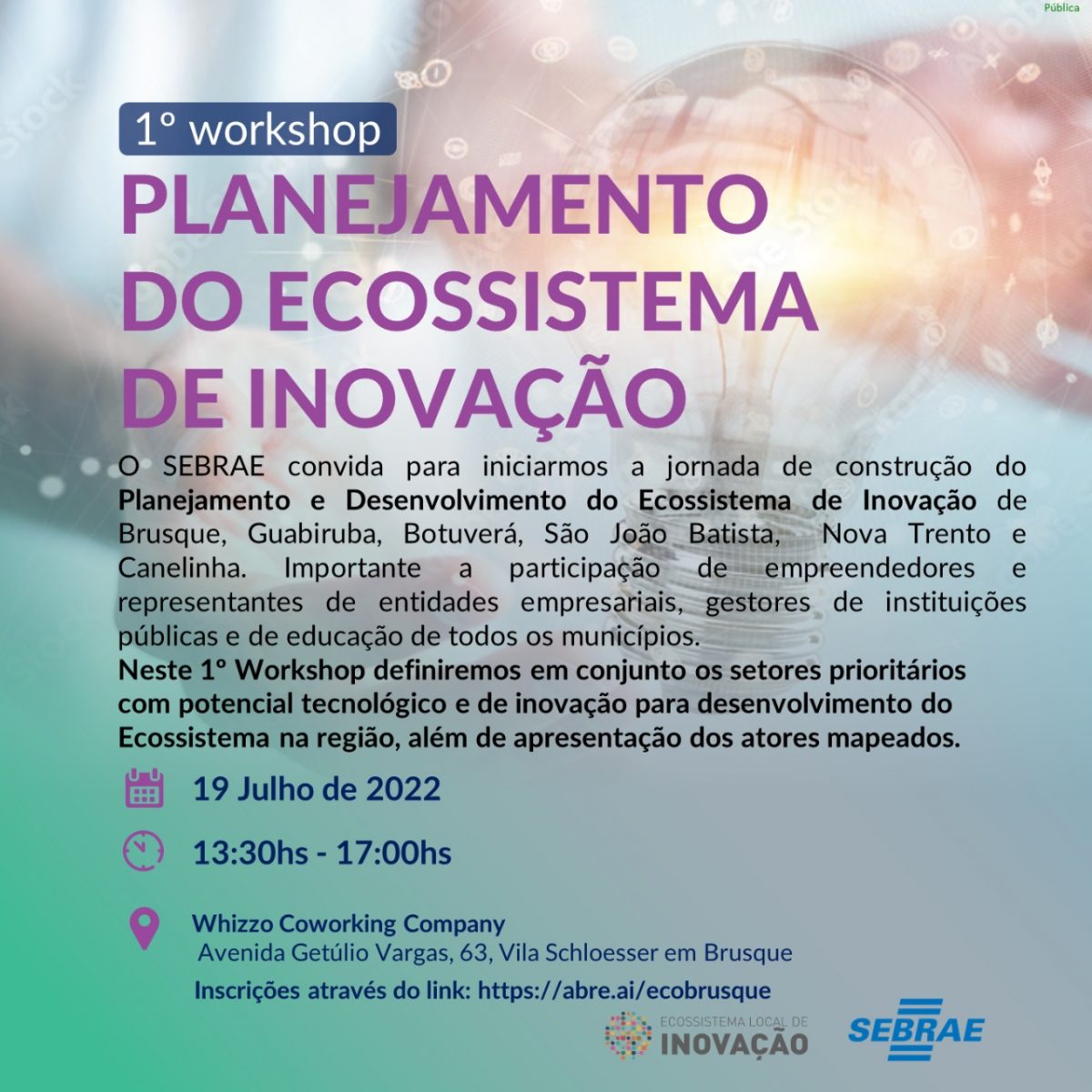Planejamento e Desenvolvimento do Ecossistema de Inovação é tema de workshop