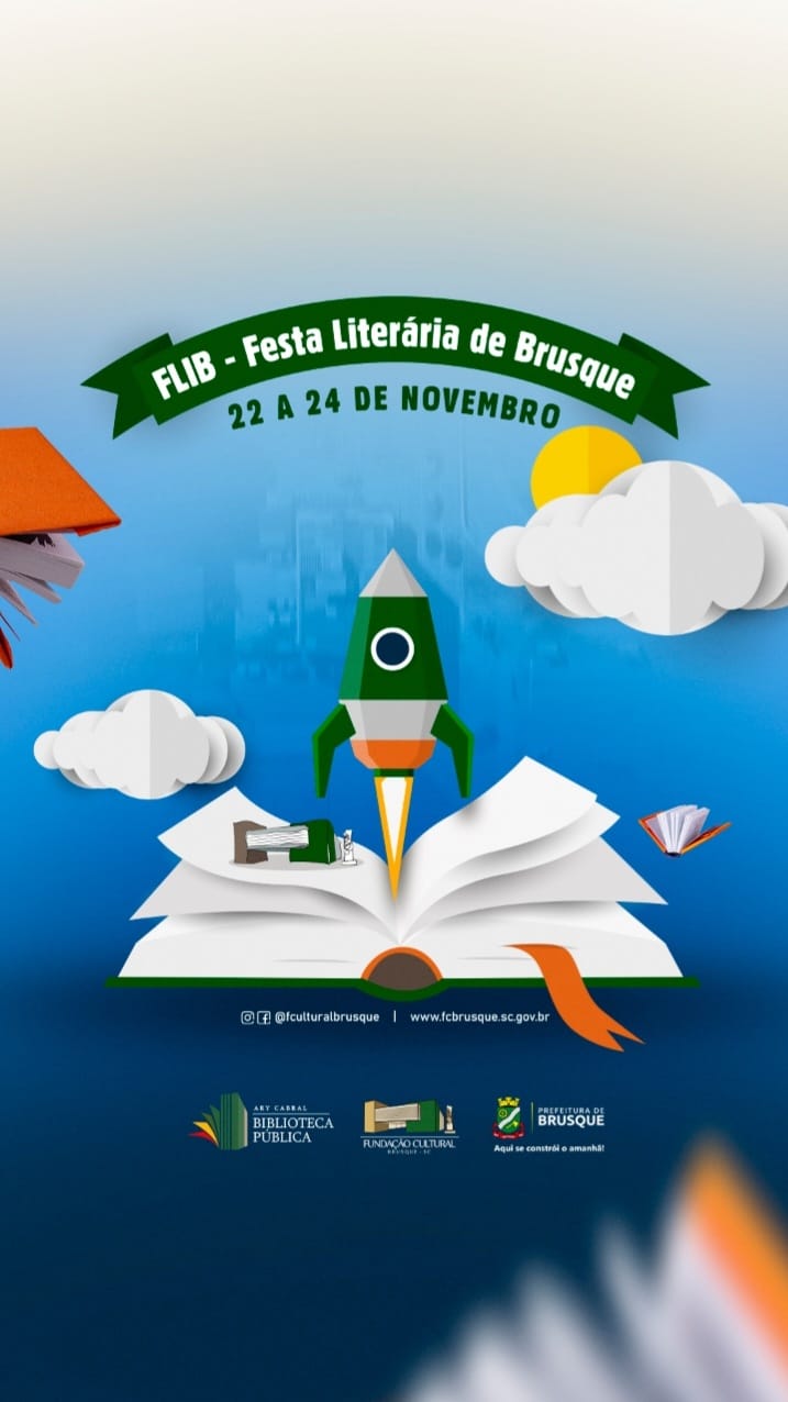 Festa Literária de Brusque será realizada entre os dias 22 a 24 de novembro