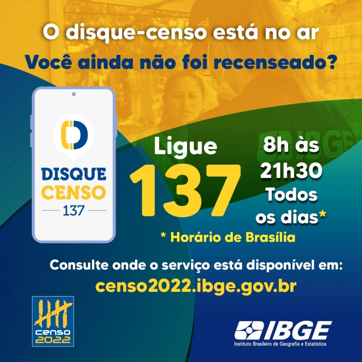 IBGE tem ‘Disque-Censo’ para atender moradores de domicílios não recenseados