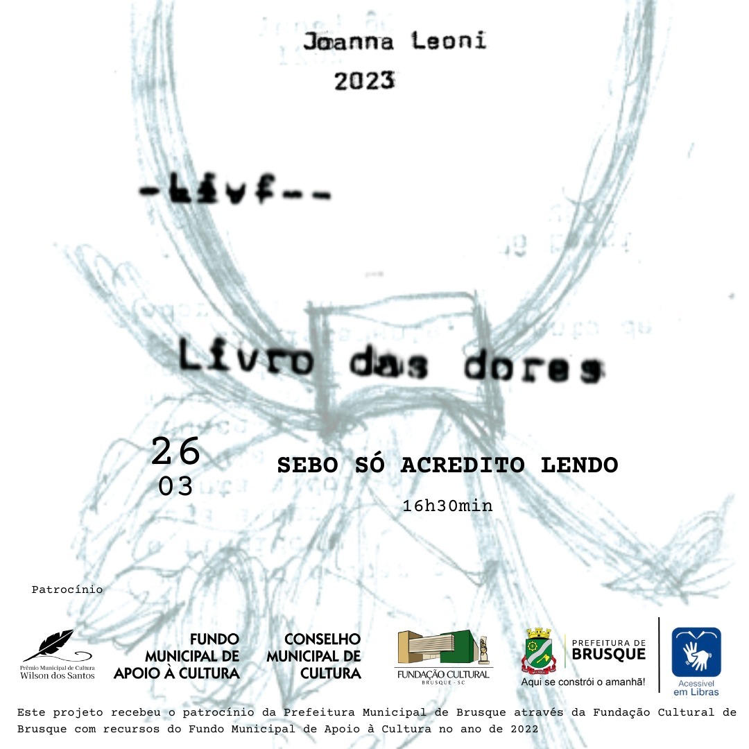 Artista Jo Leoni lança “Livro das Dores” neste domingo (26)