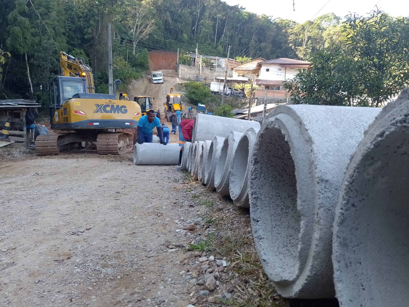 Secretaria de Obras está em fase conclusão do complexo de drenagem no bairro Águas Claras